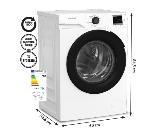 8 KG ÇAMAŞIR MAKİNESİ KEY 810 CM