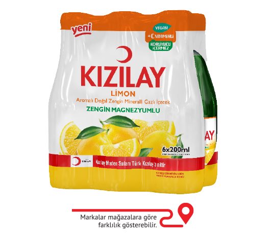 Kızılay Limon Aromalı C vitaminli Maden Suyu