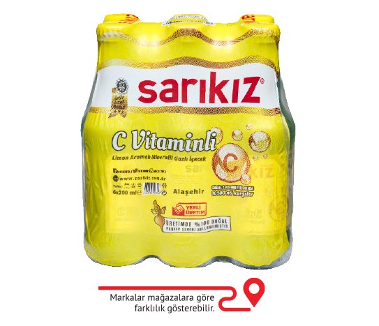 Sarıkız Limon Aromalı C vitaminli Maden Suyu
