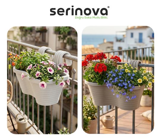 Tombik Balkon Saksı ~6,5 L