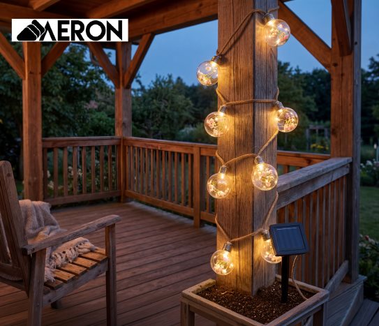 Solar Dekoratif Çiçekli Aydınlatma