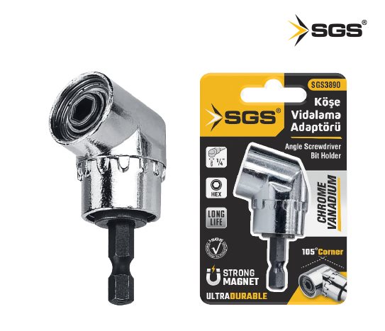 Köşe Vidalama Adaptörü - Mıknatıslı