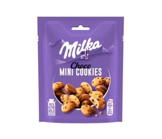 Milka Mini Cookies Sütlü Çikolatalı Bisküvi