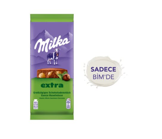 Milka Extra Bütün Fındıklı Çikolata