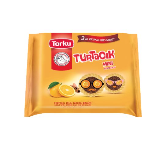 Torku Turtacık Portakal Jöleli Tarçınlı Mini Bisküvi