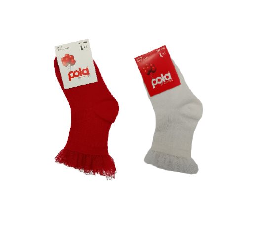 Tül Detaylı Kız Çocuk Çorap