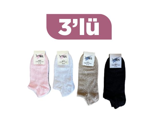 Bay/Bayan Penye Patik Çorap