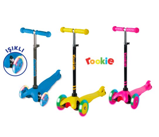 Işıklı Scooter 3 Tekerlekli