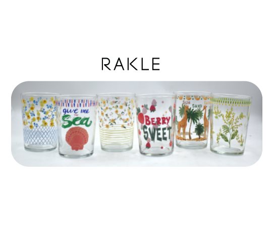 Desenli Meşrubat Bardağı ~510 ml