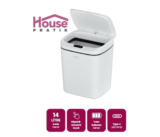 Şarjlı Sensörlü Çöp Kovası Hp99