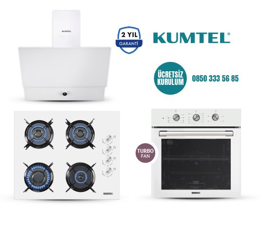 BEYAZ TURBO CAM ANKASTRE SET