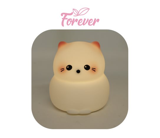 Kedili Silikon Masa Lambası