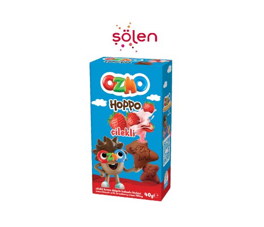 Ozmo Hoppo Çilekli Krema Dolgulu Bisküvi