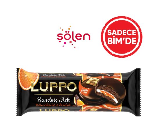Luppo Bitter Çikolatalı &amp; Portakallı Sandviç Kek