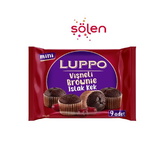 Luppo Vişneli Mini Islak Kek Brownie