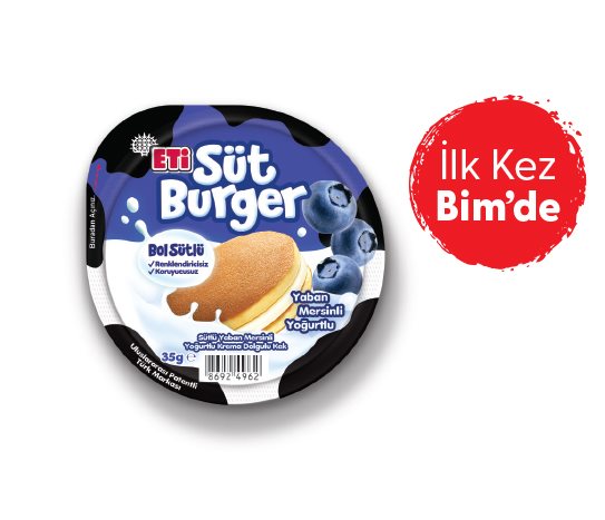 Yaban Mersinli Yoğurtlu Süt Burger