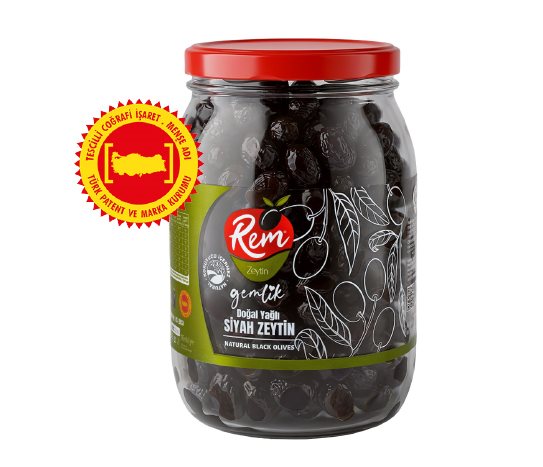 Rem Siyah Zeytin 321-380 Adet/Kg Cam