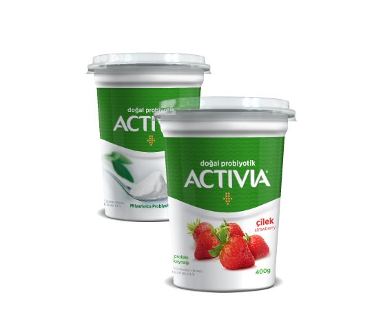 Activia Çilekli ve Sade Yoğurt