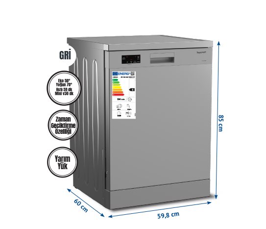 Keysmart 4 PROGRAMLI BULAŞIK MAKİNESİ KEY 4014 BMS