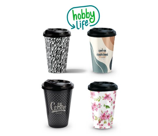 Desenli Kahve Bardağı