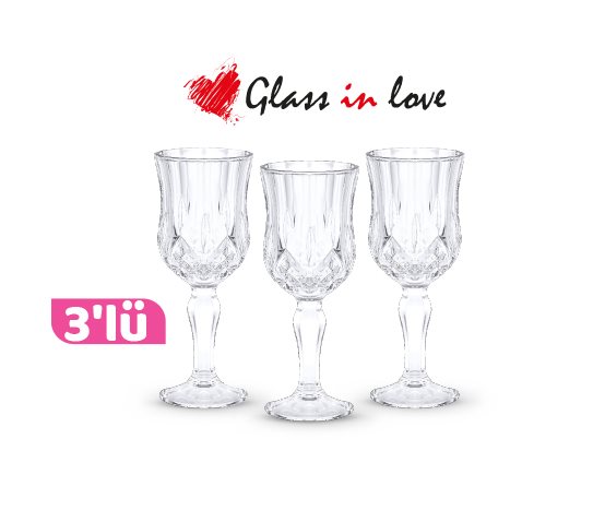 Cam Ayaklı Kahve Yanı Su Bardağı ~150 cc