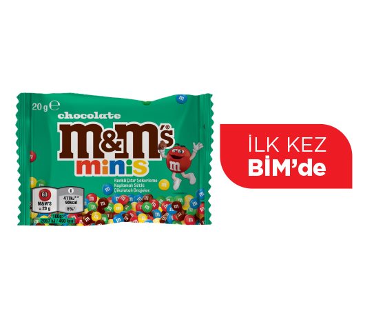 M&amp;M’s Minis Renkli Çıtır Şekerleme Kaplamalı Sütlü Çikolatalı Drajeler