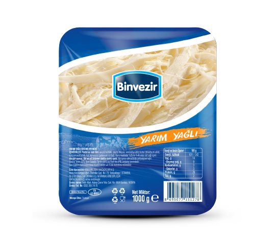 Binvezir Yarım Yağlı Eritme Peyniri