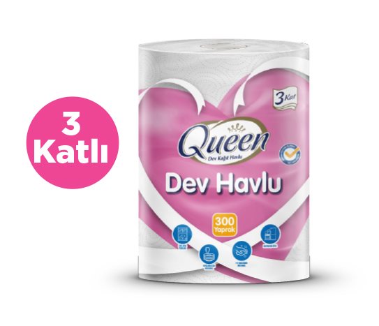 Queen Kağıt Havlu Dev Rulo