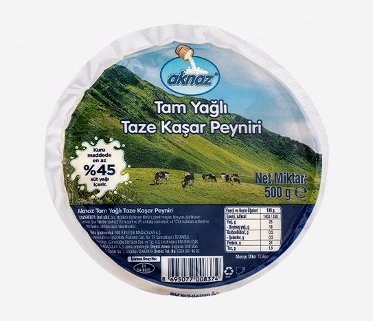 Aknaz Tam Yağlı Kaşar Peyniri