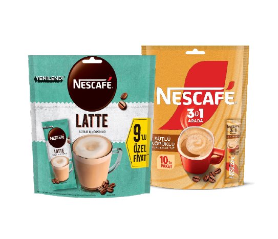 Nescafe Hazır Kahve Latte 9’lu Sütlü Köpüklü 3’ü 1 arada 10’lu