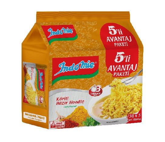 Indomie Noodle Köri Aromalı 5’ li Paket