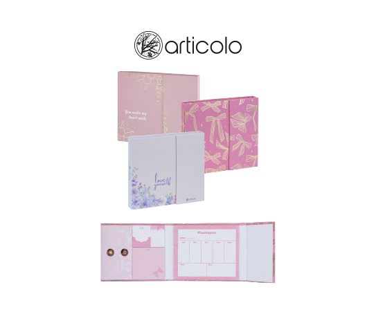 Manyetik Kapaklı Yapışkanlı Notluk Seti