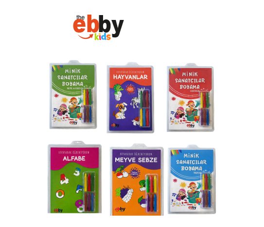 Mum Boyalı Boyama Kitapları