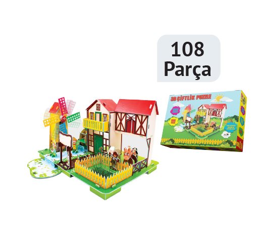 3D Çiftlik Puzzle