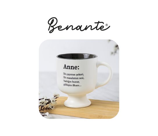 Anneler Günü Mesajlı Ayaklı Kupa