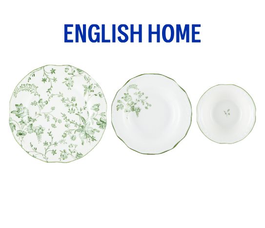 18 PARÇA DESENLİ PORSELEN YEMEK TAKIMI