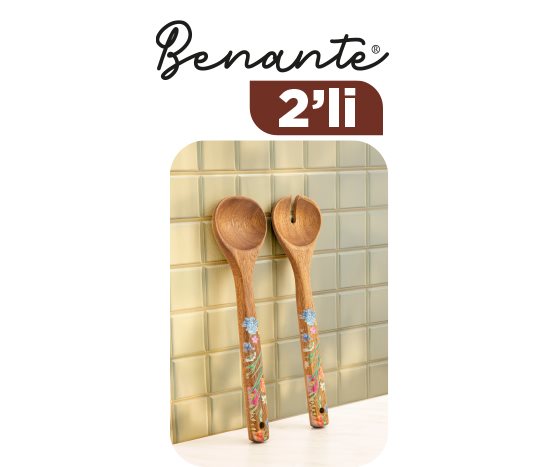 Desenli Akasya Servis Seti