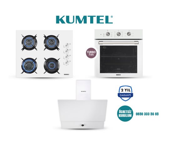 BEYAZ TURBO CAM ANKASTRE SET