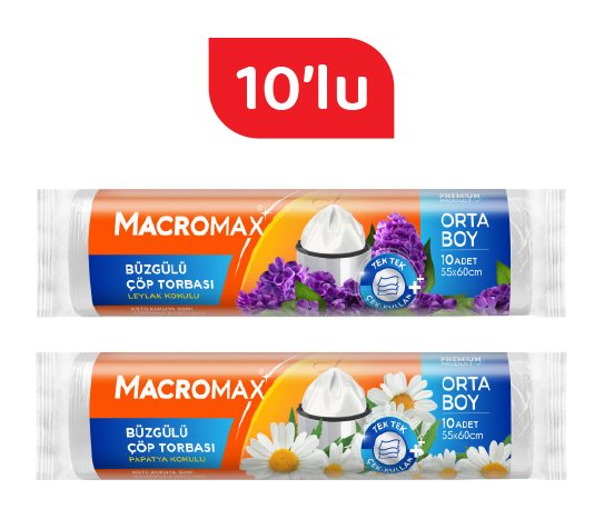 Macromax Büzgülü Çöp Torbası