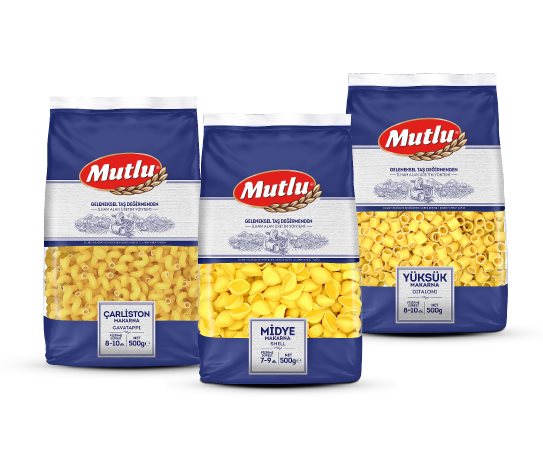 Makarna Çeşitleri Mutlu 500 g