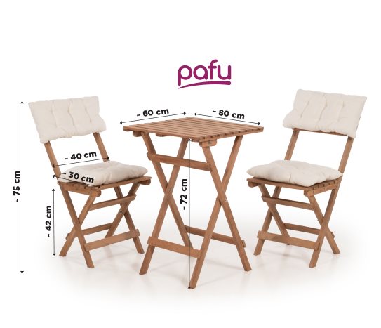 Pafu AHŞAP MİNDERLİ MASA TAKIMI