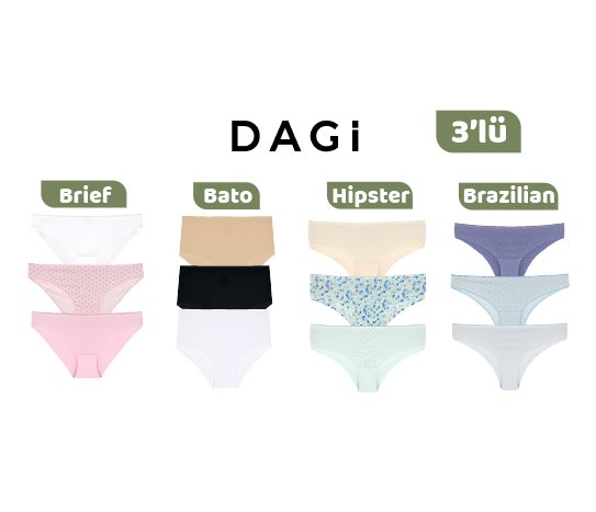 Dagi Kadın Külot Çeşitleri