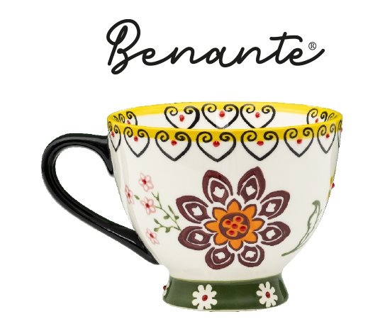 Benante Desenli Kabartmalı Kupa ~500 ml
