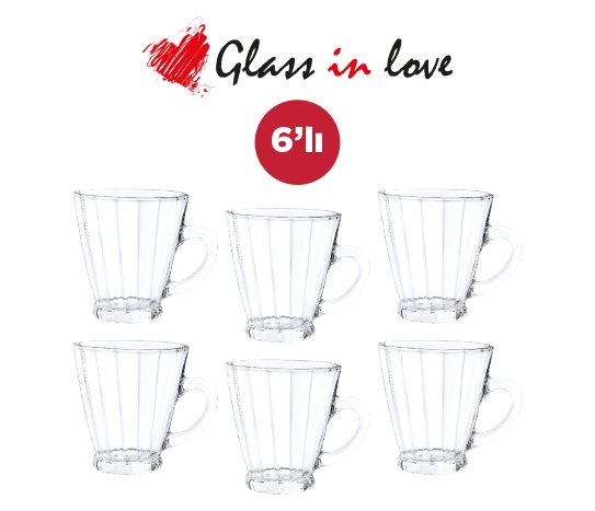 Glass in Love Cam Kupa Seti ~180 cc