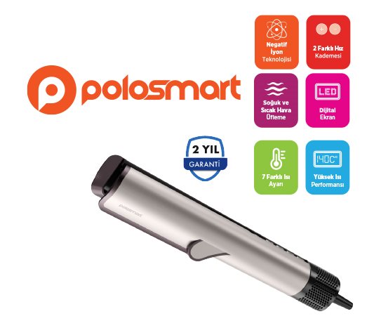 Polosmart Üflemeli Saç Düzleştirici