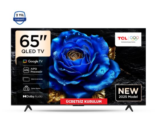 TCL 65 İNÇ 4K QLED HDR GOOGLE TV 65T61C