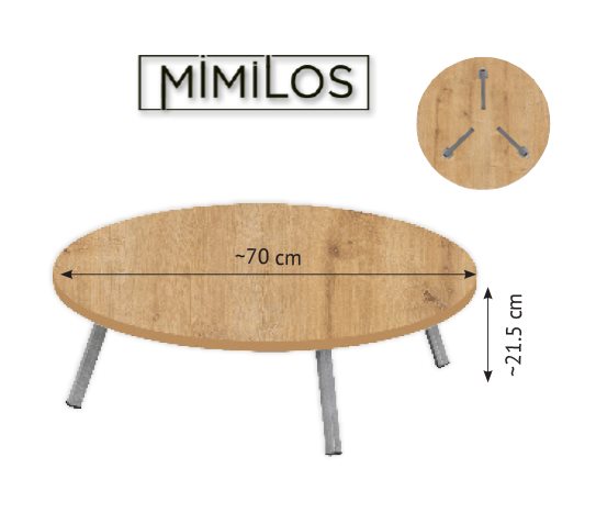 Mimilos Metal Katlanır Ayaklı Yer Sofrası