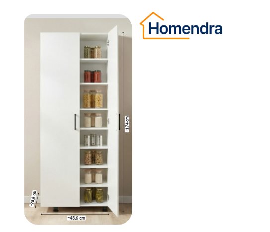 Homendra 8 Bölmeli Çok Amaçlı Dolap