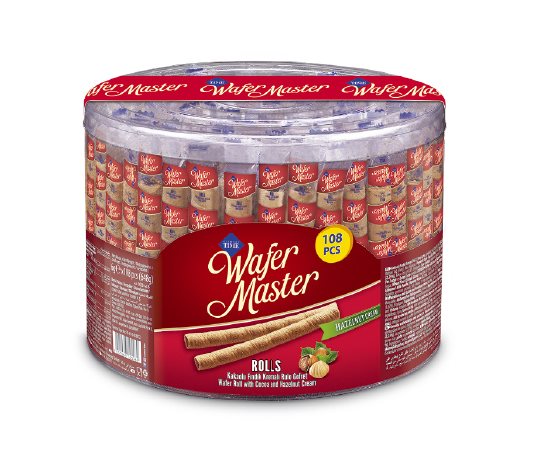 Wafer Master Kakaolu Fındık Kremalı Rulo Gofret