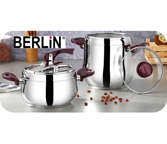 Berlin 2'li Düdüklü Tencere Seti ~3,5 + 7 L